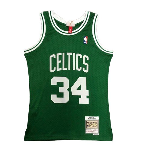 PAUL PIERCE BOSTON CELTICS THROWBACK JERSEY (HEAT APPLIED) - Prime Reps