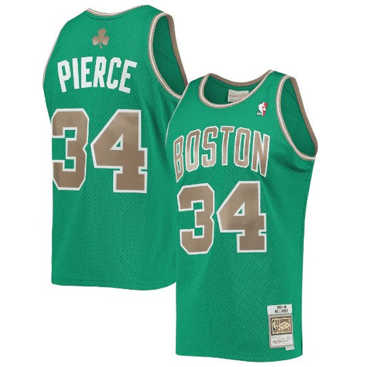PAUL PIERCE BOSTON CELTICS THROWBACK JERSEY (HEAT APPLIED) - Prime Reps