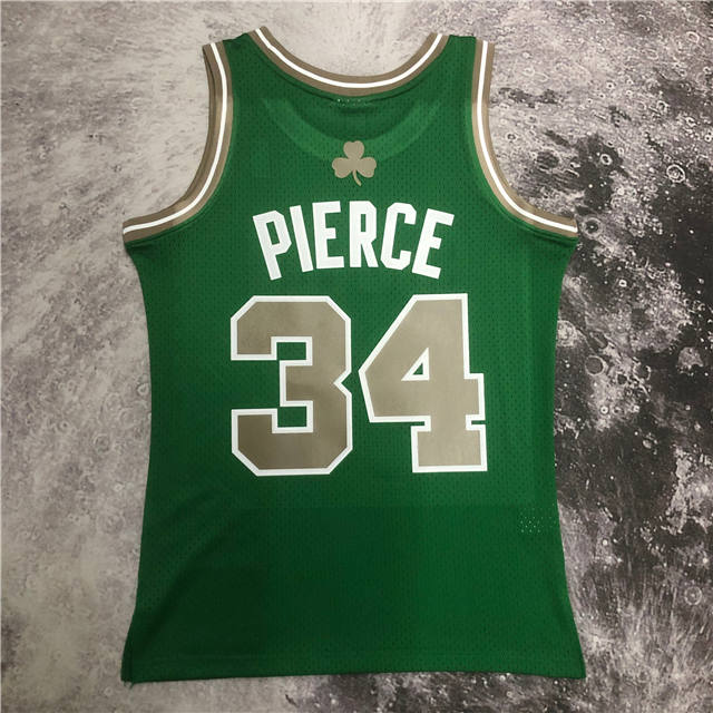 PAUL PIERCE BOSTON CELTICS THROWBACK JERSEY (HEAT APPLIED) - Prime Reps