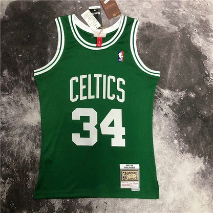 PAUL PIERCE BOSTON CELTICS THROWBACK JERSEY (HEAT APPLIED) - Prime Reps