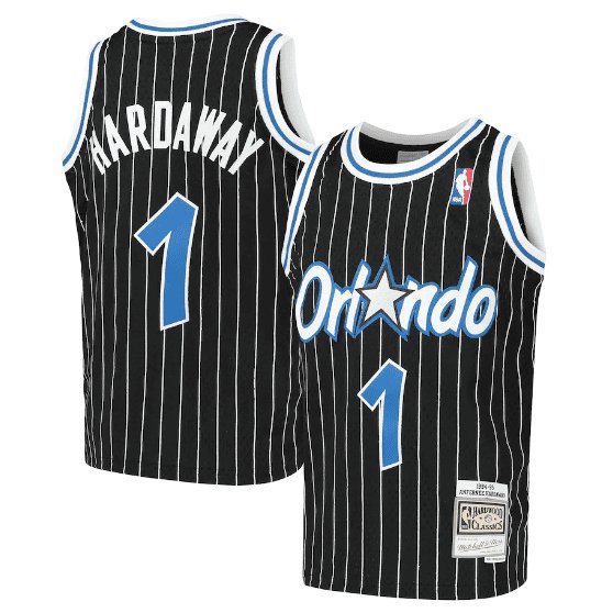 PENNY HARDAWAY ORLANDO MAGIC THROWBACK JERSEY (HEAT APPLIED) - Prime Reps
