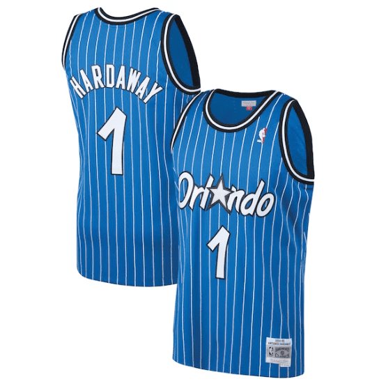 PENNY HARDAWAY ORLANDO MAGIC THROWBACK JERSEY (HEAT APPLIED) - Prime Reps