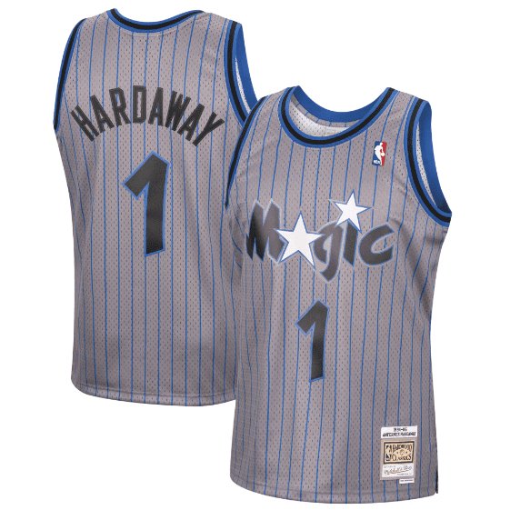 PENNY HARDAWAY ORLANDO MAGIC THROWBACK JERSEY (HEAT APPLIED) - Prime Reps