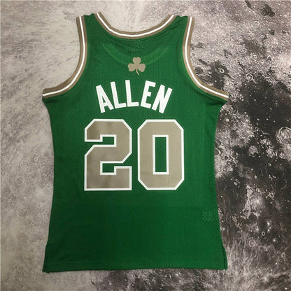RAY ALLEN BOSTON CELTICS THROWBACK JERSEY (HEAT APPLIED) - Prime Reps