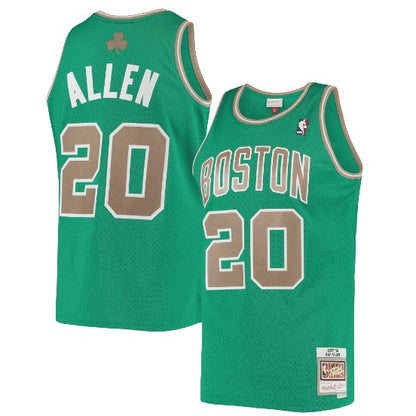 RAY ALLEN BOSTON CELTICS THROWBACK JERSEY (HEAT APPLIED) - Prime Reps