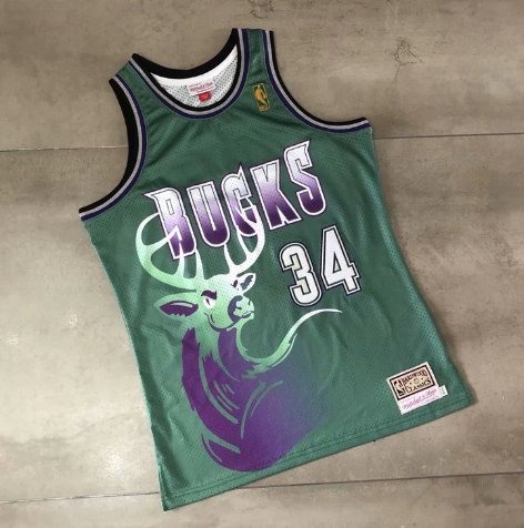RAY ALLEN MILWAUKEE BUCKS THROWBACK JERSEY - Prime Reps