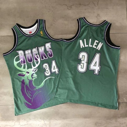 RAY ALLEN MILWAUKEE BUCKS THROWBACK JERSEY - Prime Reps