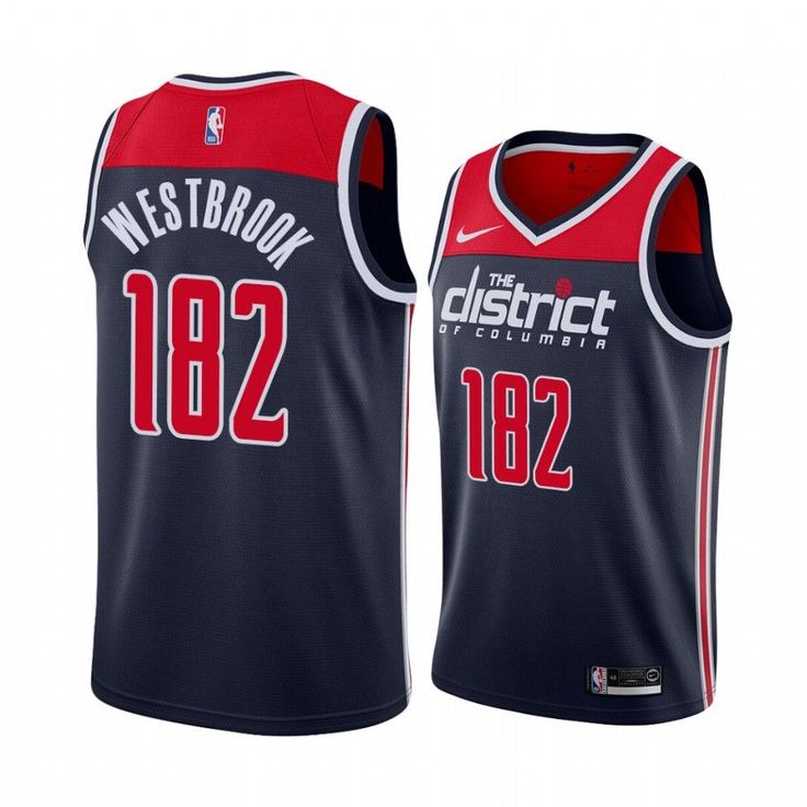 RUSSELL WESTBROOK 182 TRIPLE DOUBLE WASHINGTON WIZARDS JERSEY - Prime Reps