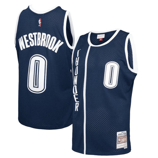 RUSSELL WESTBROOK OKLAHOMA CITY THUNDER THROWBACK JERSEY (HEAT APPLIED) - Prime Reps