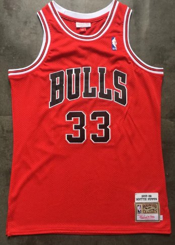 SCOTTIE PIPPEN CHICAGO BULLS THROWBACK JERSEY - Prime Reps