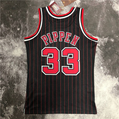 SCOTTIE PIPPEN CHICAGO BULLS THROWBACK JERSEY (HEAT APPLIED) - Prime Reps