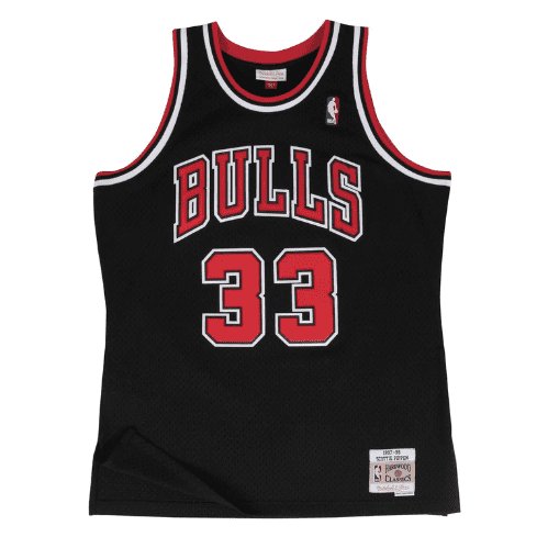 SCOTTIE PIPPEN CHICAGO BULLS THROWBACK JERSEY (HEAT APPLIED) - Prime Reps