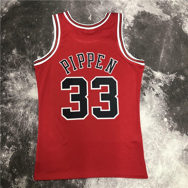 SCOTTIE PIPPEN CHICAGO BULLS THROWBACK JERSEY (HEAT APPLIED) - Prime Reps