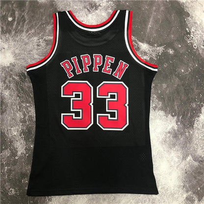 SCOTTIE PIPPEN CHICAGO BULLS THROWBACK JERSEY (HEAT APPLIED) - Prime Reps