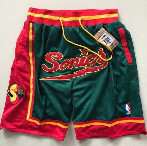 SEATTLE SUPERSONICS BASKETBALL THROWBACK SHORTS - Prime Reps