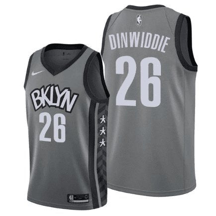 SPENCER DINWIDDIE BROOKLYN NETS STATEMENT JERSEY - Prime Reps