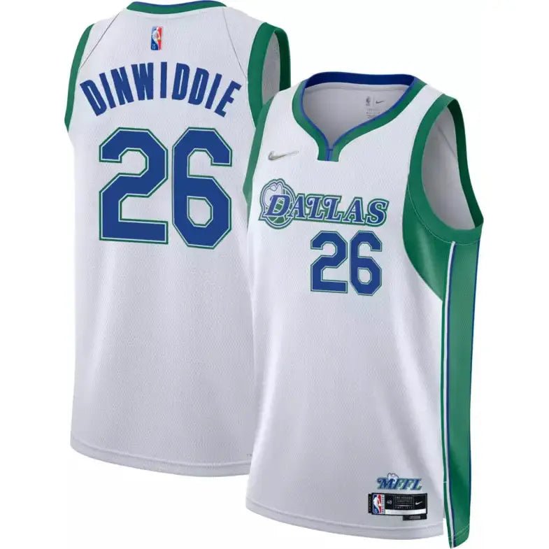 SPENCER DINWIDDIE DALLAS MAVERICKS 2021-22 CITY EDITION JERSEY - Prime Reps