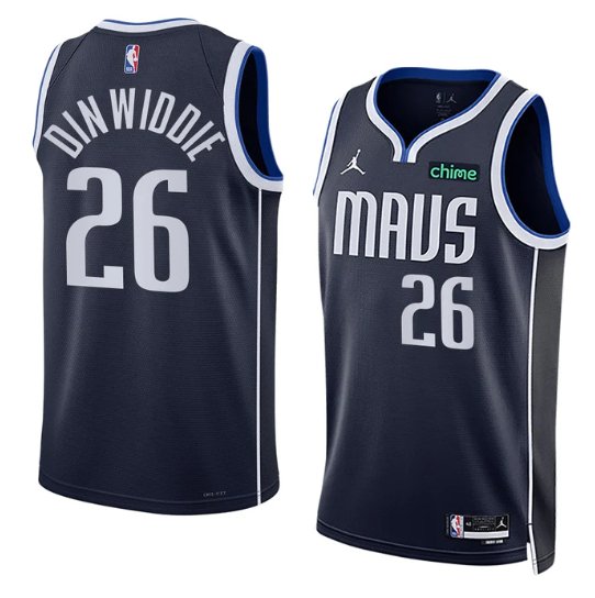 SPENCER DINWIDDIE DALLAS MAVERICKS 2022-23 STATEMENT JERSEY - Prime Reps