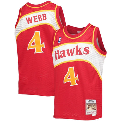SPUD WEBB ATLANTA HAWKS THROWBACK JERSEY - Prime Reps