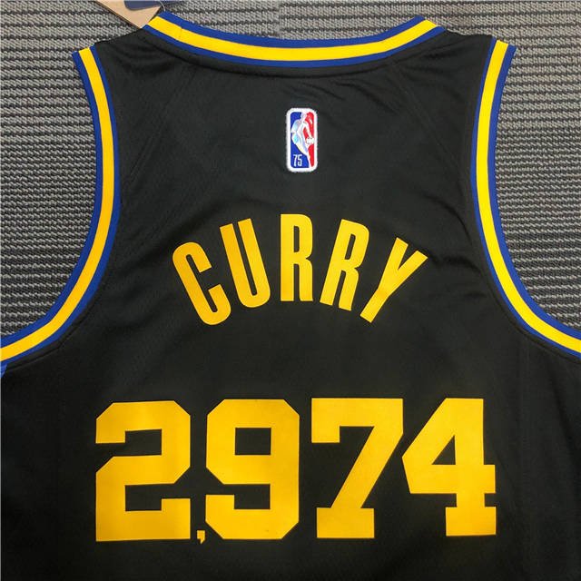 STEPHEN CURRY GOLDEN STATE WARRIORS CITY EDITION "3PT RECORD" JERSEY - Prime Reps