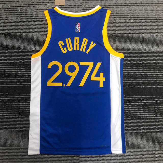 STEPHEN CURRY GOLDEN STATE WARRIORS ICON "3PT RECORD" JERSEY - Prime Reps