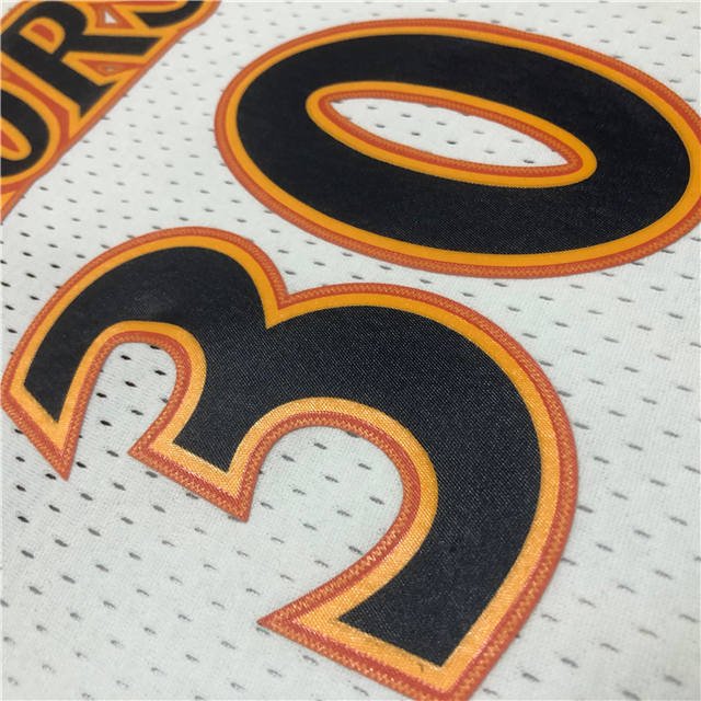 STEPHEN CURRY GOLDEN STATE WARRIORS THROWBACK JERSEY (HEAT APPLIED) - Prime Reps