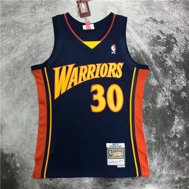 STEPHEN CURRY GOLDEN STATE WARRIORS THROWBACK JERSEY (HEAT APPLIED) - Prime Reps
