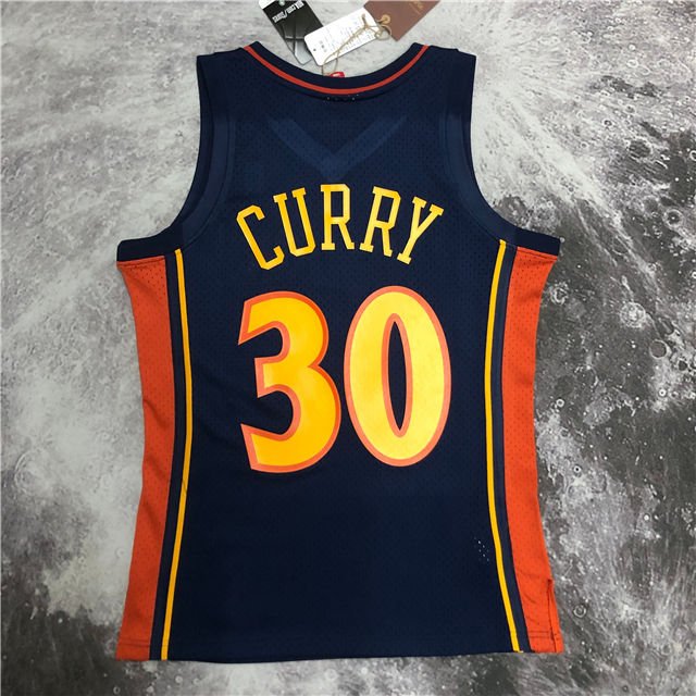 STEPHEN CURRY GOLDEN STATE WARRIORS THROWBACK JERSEY (HEAT APPLIED) - Prime Reps