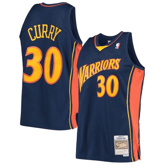 STEPHEN CURRY GOLDEN STATE WARRIORS THROWBACK JERSEY (HEAT APPLIED) - Prime Reps