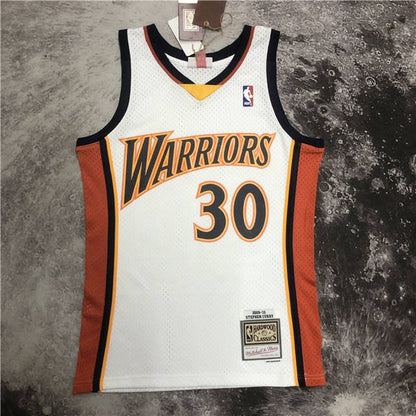 STEPHEN CURRY GOLDEN STATE WARRIORS THROWBACK JERSEY (HEAT APPLIED) - Prime Reps