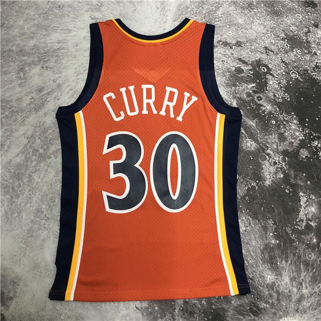 STEPHEN CURRY GOLDEN STATE WARRIORS THROWBACK JERSEY (HEAT APPLIED) - Prime Reps