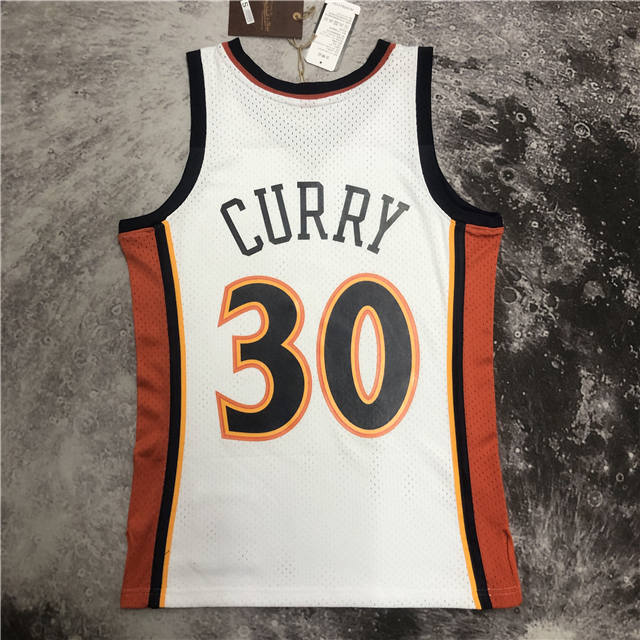 STEPHEN CURRY GOLDEN STATE WARRIORS THROWBACK JERSEY (HEAT APPLIED) - Prime Reps