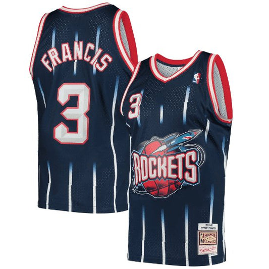 STEVE FRANCIS HOUSTON ROCKETS THROWBACK JERSEY (HEAT APPLIED) - Prime Reps