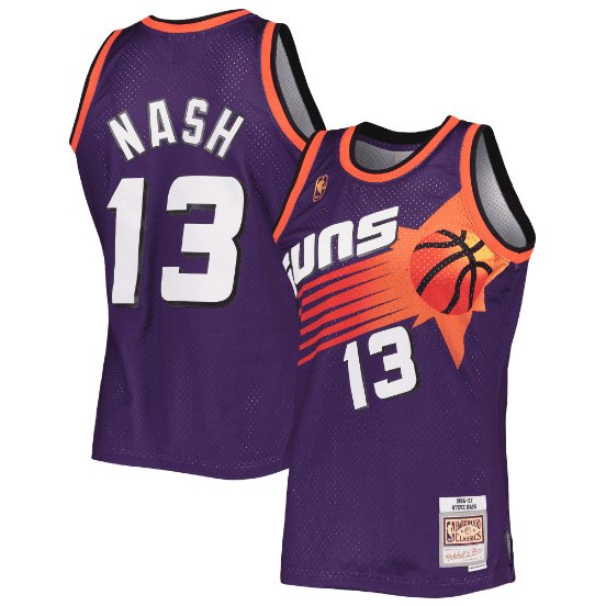 STEVE NASH PHOENIX SUNS PURPLE THROWBACK JERSEY - Prime Reps
