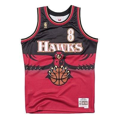 STEVE SMITH ATLANTA HAWKS THROWBACK JERSEY - Prime Reps