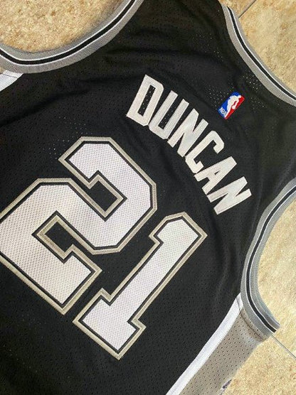 TIM DUNCAN COMMEMORATIVE THROWBACK SAN ANTONIO SPURS JERSEY - Prime Reps