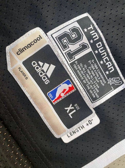 TIM DUNCAN COMMEMORATIVE THROWBACK SAN ANTONIO SPURS JERSEY - Prime Reps