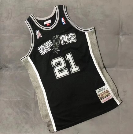 TIM DUNCAN SAN ANTONIO SPURS THROWBACK JERSEY - Prime Reps