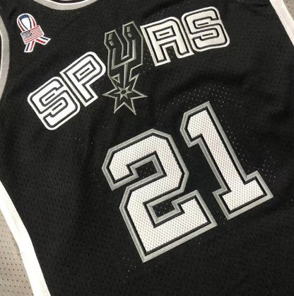 TIM DUNCAN SAN ANTONIO SPURS THROWBACK JERSEY - Prime Reps