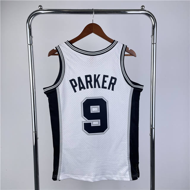 TONY PARKER SAN ANTONIO SPURS THROWBACK JERSEY (HEAT APPLIED) - Prime Reps