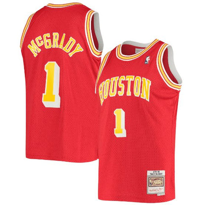 TRACY MCGRADY HOUSTON ROCKETS THROWBACK JERSEY (HEAT APPLIED) - Prime Reps
