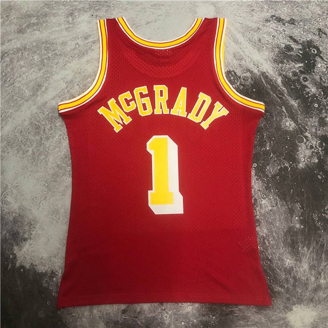 TRACY MCGRADY HOUSTON ROCKETS THROWBACK JERSEY (HEAT APPLIED) - Prime Reps
