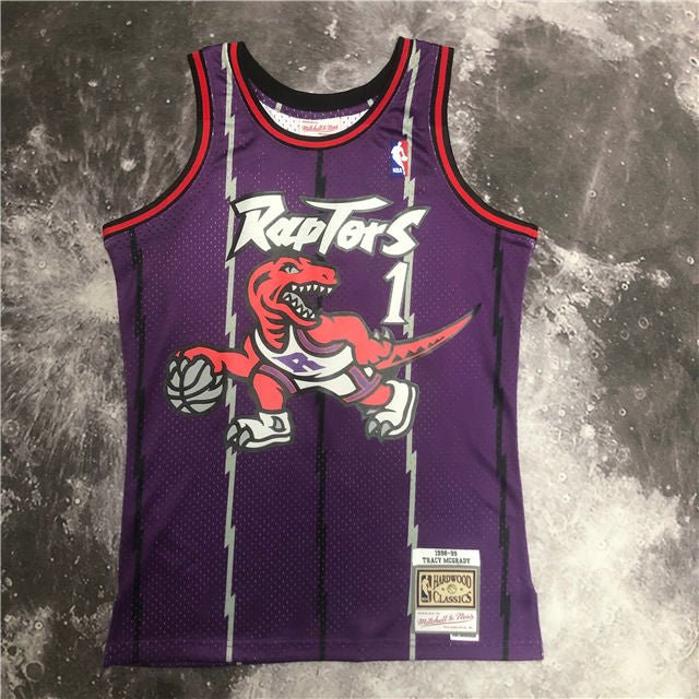 TRACY MCGRADY TORONTO RAPTORS THROWBACK JERSEY (HEAT APPLIED) - Prime Reps