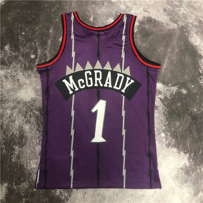 TRACY MCGRADY TORONTO RAPTORS THROWBACK JERSEY (HEAT APPLIED) - Prime Reps