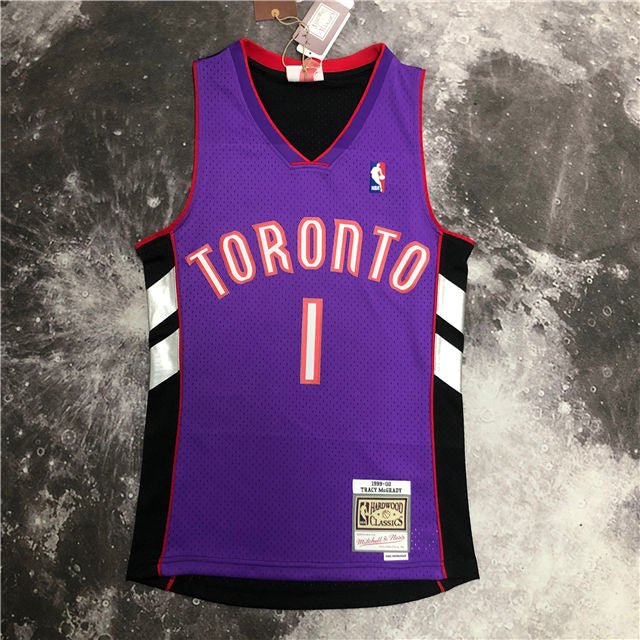 TRACY MCGRADY TORONTO RAPTORS THROWBACK JERSEY (HEAT APPLIED) - Prime Reps