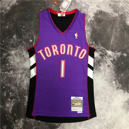 TRACY MCGRADY TORONTO RAPTORS THROWBACK JERSEY (HEAT APPLIED) - Prime Reps