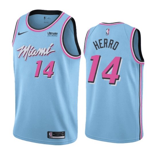 TYLER HERRO MIAMI HEAT VICE CITY EDITION JERSEY - Prime Reps