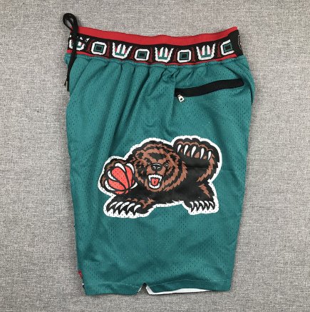 VANCOUVER GRIZZLIES THROWBACK BASKETBALL SHORTS - Prime Reps