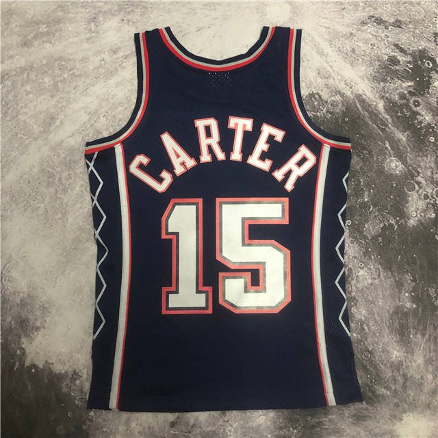 VINCE CARTER NEW JERSEY NETS THROWBACK JERSEY (HEAT APPLIED) - Prime Reps