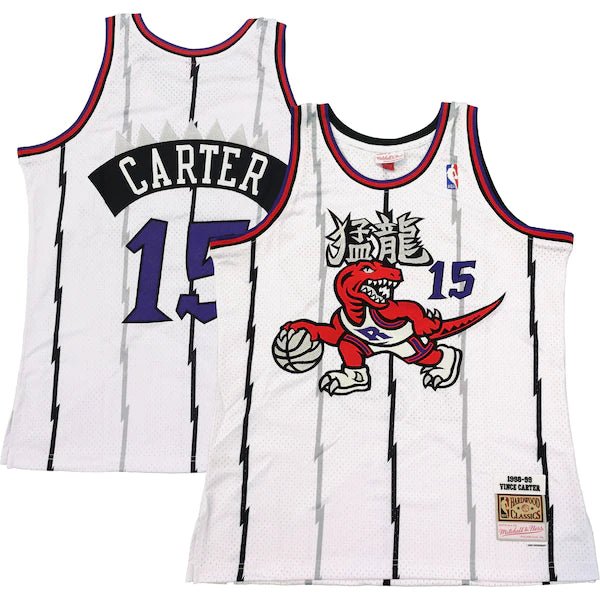 VINCE CARTER TORONTO RAPTORS CHINESE NEW YEAR THROWBACK JERSEY - Prime Reps
